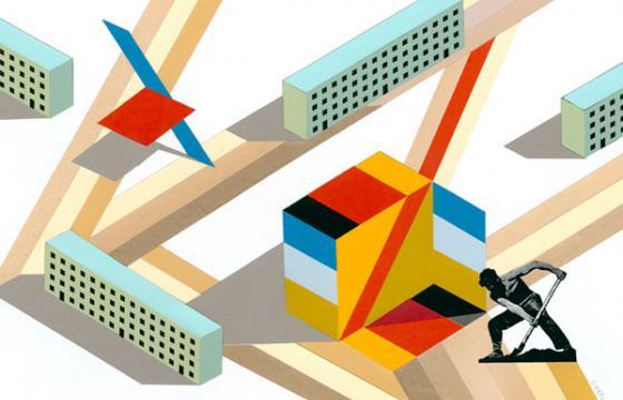 John Diebel's Cut-Paper Collage Illustrations