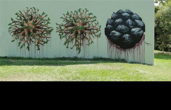 Roots from Garbage Bags