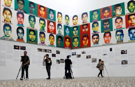 Resetting Memories: Ai Weiwei Unveils Lego portraits of Mexican students massacred in 2014 @ MUAC, Mexico City
