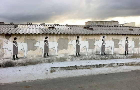 "Extra Calcium" by Escif in Ordes, Spain