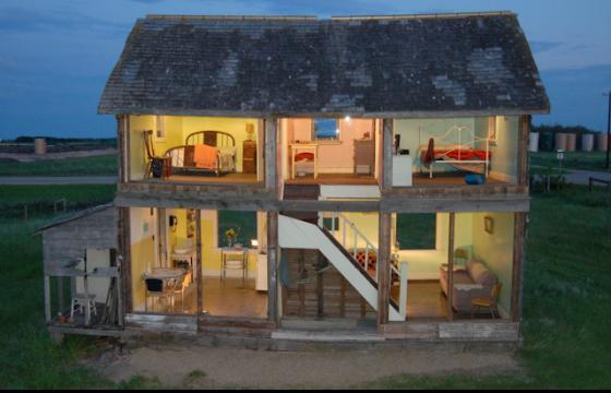 Abandoned House turned Gigantic Dollhouse by Heather Benning