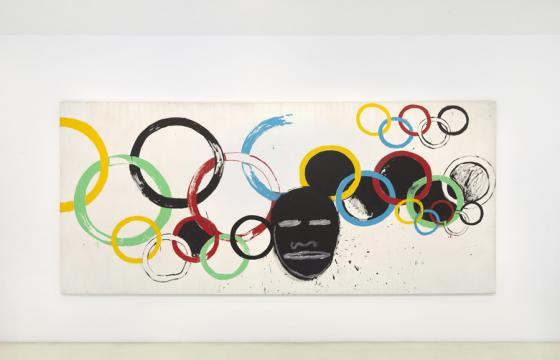 JEAN-MICHEL BASQUIAT AND ANDY WARHOL "Olympic Rings" @ Gagosian, London
