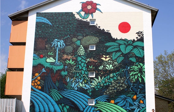 New Finsta mural in Växjö, Sweden