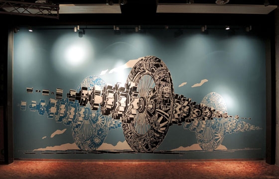 M-City paints the Sandnes Science museum