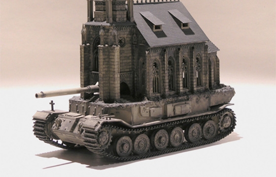 Kris Kuksi's "Churchtanks"