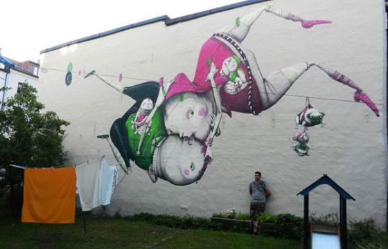 Backyard Mural by ZED1