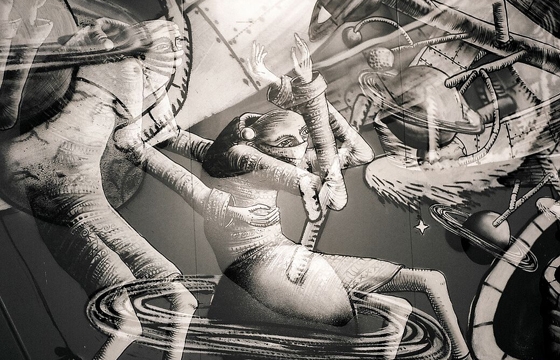 Unit44 x Canal Mills Present a new mural by Phlegm
