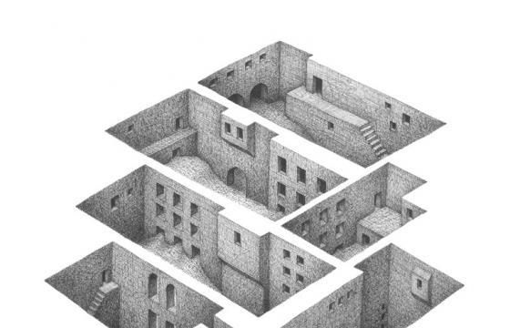 Drawings by Mathew Borrett: Room Series
