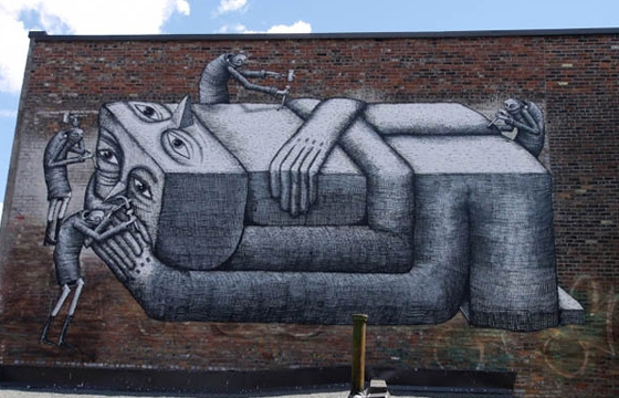 2 new walls from Phlegm in Montreal