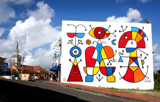 New mural by Remed in Martinique, France