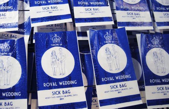 Royal Wedding Sick Bags by Lydia Leith