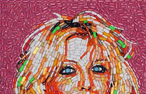 Pill Portraits of Celebrities by Jason Mecier