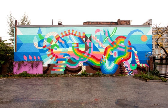 New Mural by Maya Hayuk in Toronto