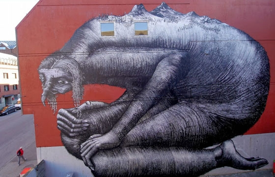 A Giant Mountain Troll by Phlegm