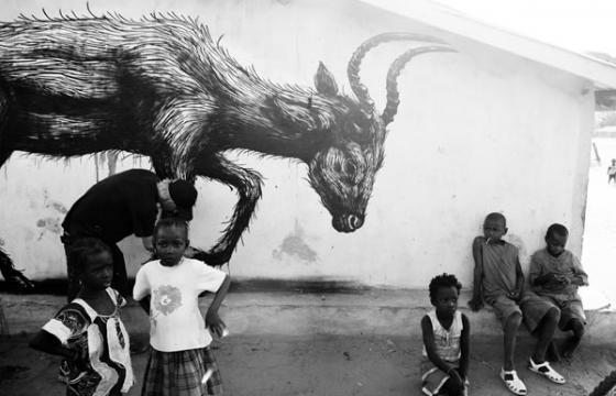 ROA in Gambia for Wide Open Walls 2011