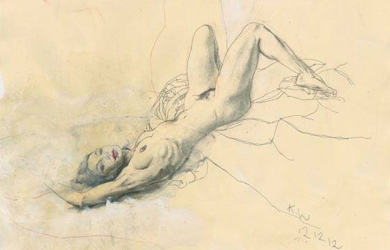 Kent Williams' Nude Renderings
