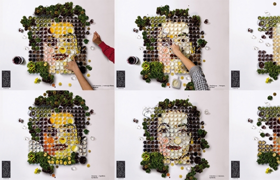 "El Banquete," Fruit and Vegetable Portraits by Martin Satí