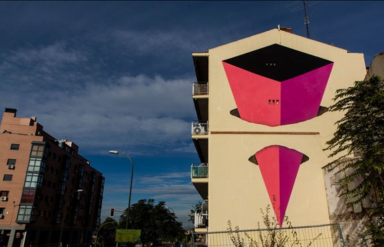 New mural by E1000 in Madrid, Spain
