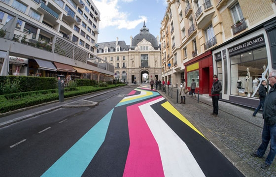 Street Paintings and Public Installations By Lang-Baumann