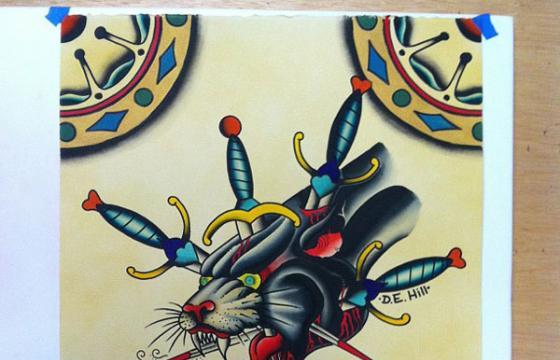 Traditional Tattoo Flash by D.E. Hill