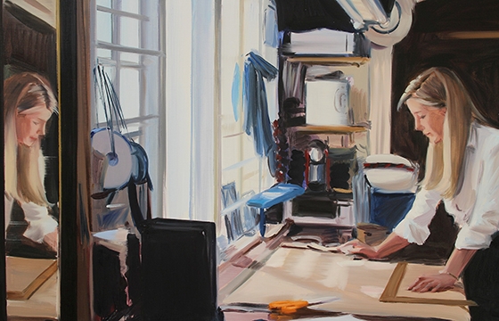 A Woman Sewing: Caroline Walker @ Grimm Gallery, Amsterdam