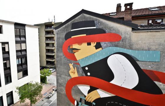 Agostino Iacurci Mural in Switzerland