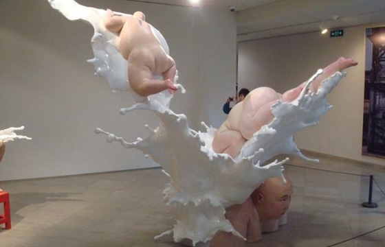 Naked Obese Sculptures by Mu Boyan