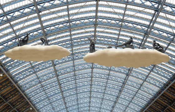 "Cloud I Meteoros" by Studio Orta over St Pancras Station, London
