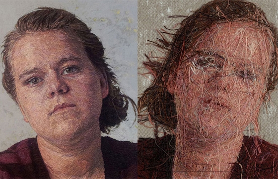 New Embroidered Portraits from Cayce Zavaglia