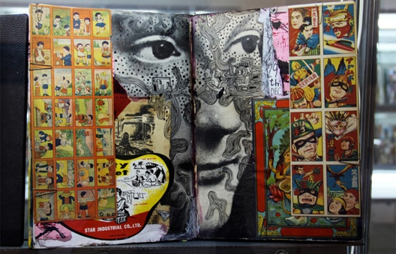 Found Material COllages by Shinro Ohtake