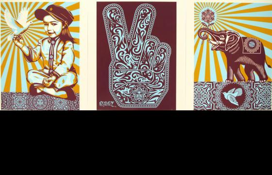 Shepard Fairey x Poster Child Prints Holiday Print Release