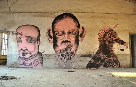 In Street Art: Sea, Centina, and James Kalinda
