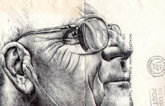 Portraits on Envelopes by Mark Powell