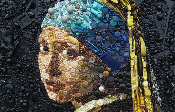 Jane Perkins Uses Found Objects to Re-Create Artwork