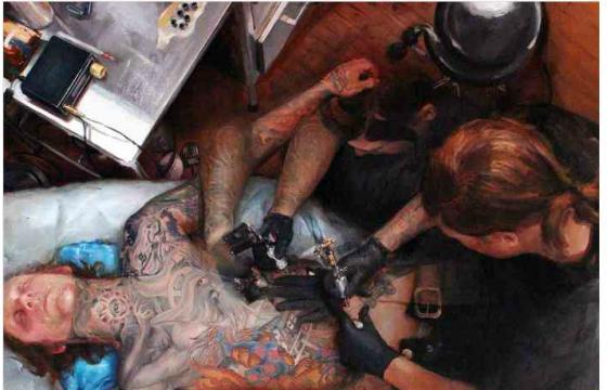 Shawn Barber "Memoir: The Tattooed Portraits Series" @ Joshua Liner, NYC