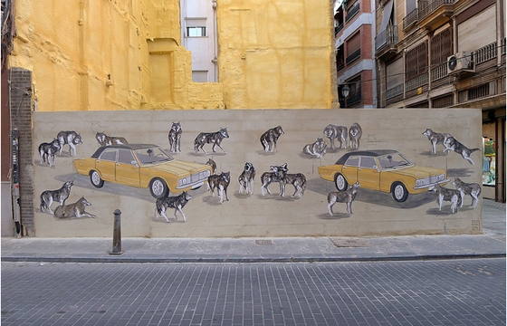 Hyuro x Escif in Valencia, Spain