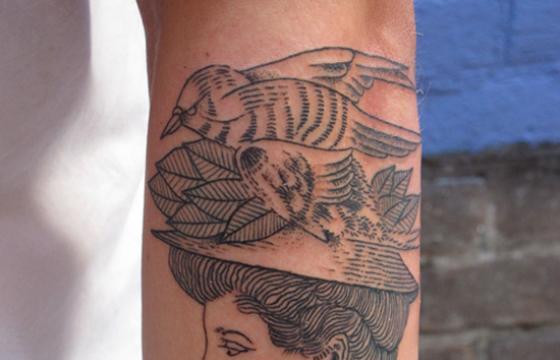 Kim Rense's Etched Tattoos