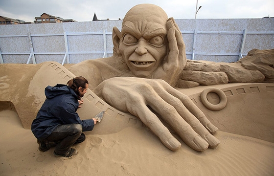 Sand Sculpture Festival in North Somerset, England