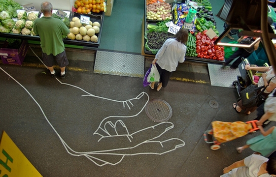 Masking Tape Street Art by Buff Dis