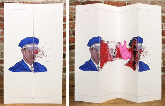Lush's "Mad Fold in Cop + Lush Paints your name" by 1XRUN