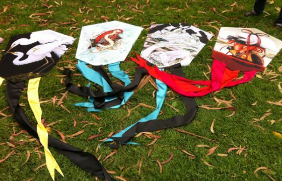 Juxtapoz @ Outside Lands 2011: Tiffany Bozic Set-Up