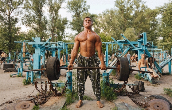 Ukraine's very own "Muscle Beach"