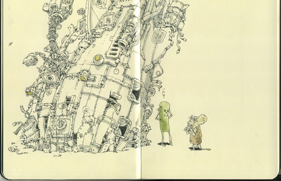 New Sketchbook Illustrations From Mattias Adolfsson