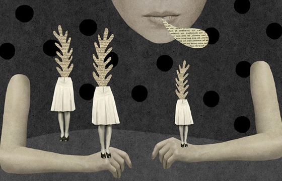 Collages by Mathilde Aubier
