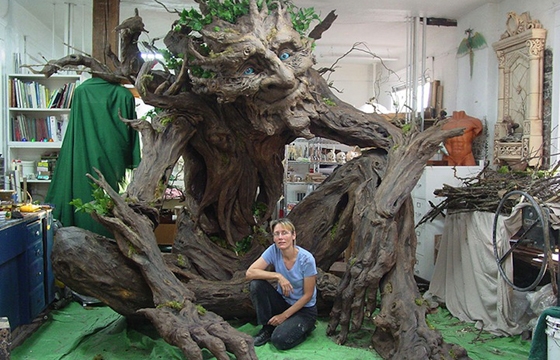Kim Beaton's Paper Mache Tree Troll