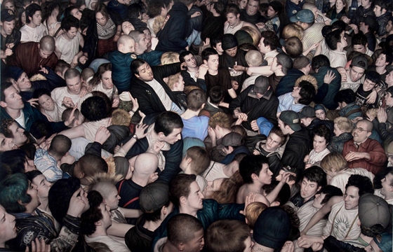 Dan Witz's Mosh Pit Paintings