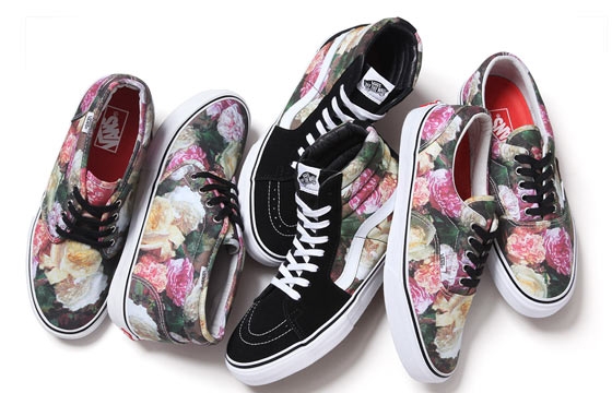 Supreme x Vans incorporate Peter Saville's classic New Order "Power, Corruption & Lies" Artwork