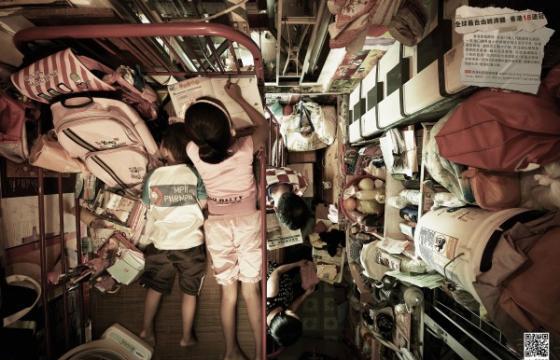 Photographs of Cubicle-Sized Apartment in Hong Kong