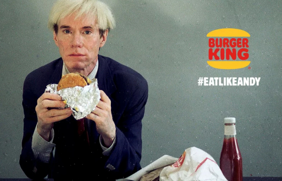 The Only Thing We Liked During the Super Bowl Was Andy Warhol Eating a Whopper