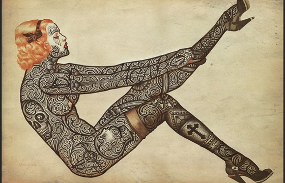 Tattooed Vintage Illustrations by Ramon Maiden